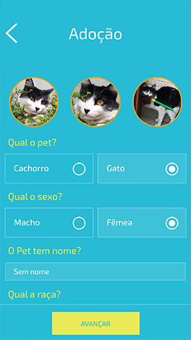 Petspot - Cadastro adoção